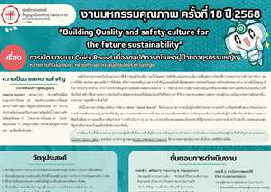 การพัฒนาระบบ Quick Round เพื่อลดอุบัติการณ์ในหอผู้ป่วยอายุรกรรมหญิง
