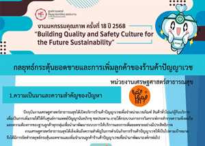 กลยุทธ์กระตุ้นยอดขายและการเพิ่มลูกค้าของร้านค้าปัญญาเวช