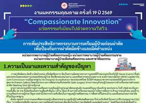 การเพิ่มประสิทธิภาพกระบวนการเตรียมผู้ป่วยก่อนผ่าตัดเพื่อป้องกันการผ่าตัดผิดข้างและผิด ตำแหน่ง