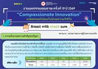 “Breast milk check sure ” “นมแม่ถูกชัวร์”