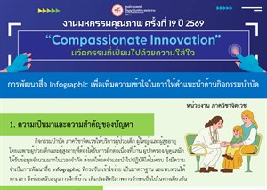 การพัฒนาสื่อ Infographic เพื่อเพิ่มความเข้าใจในการให้คำแนะนำด้านกิจกรรมบำบัด