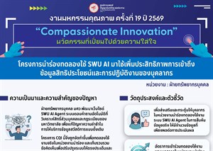 โครงการพัฒนาระบบ AskHR AI – ถาม-ตอบทุกเรื่องบุคลากรได้ทุกที่ทุกเวลา