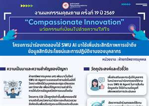 โครงการพัฒนาระบบ AskHR AI – ถาม-ตอบทุกเรื่องบุคลากรได้ทุกที่ทุกเวลา