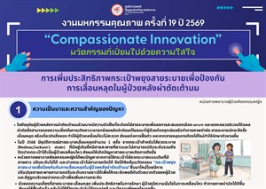 การเพิ่มประสิทธิภาพกระเป๋าพยุงสายระบายเพื่อป้องกัน กันการเลื่อนหลุดในผู้ป่วยหลังผ่าตัดเต้านม (กระเป๋าพยุงสายระบาย