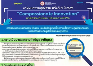 การพัฒนาระบบคัดกรอง ประเมิน และส่งต่อผู้ป่วยที่มีความเสี่ยงภาวะทุพโภชนาการในหน่วยการพยาบาลผู้ป่วยพิเศษอายุรกรรม