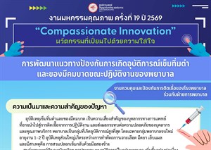 การพัฒนาแนวทางป้องกันการเกิดอุบัติการณ์เข็มทิ่มตำและของมีคมบาดขณะปฏิบัติงานของพยาบาล